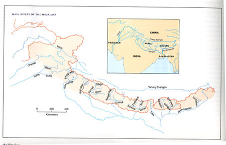 Himalayan Mountains: Outline Map Of Himalayan Mountains